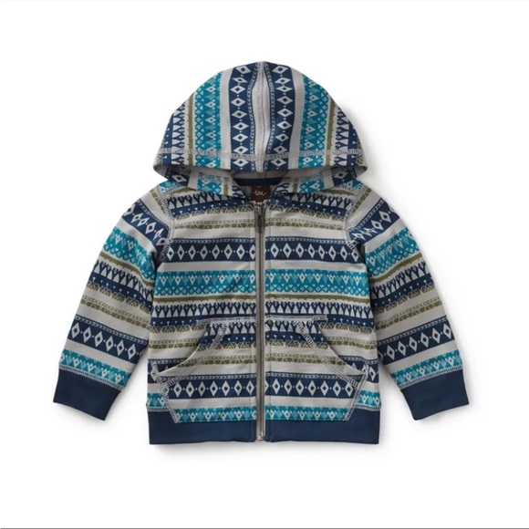 Tea Collection Other - Tea Collection Vietri Sul Mare Zip Up Hoodie Sweatshirt Little Boys Baby Toddler